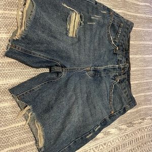 women’s mom jean shorts